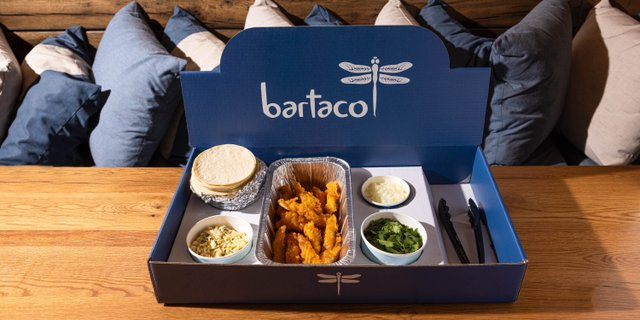 baja fish taco tray