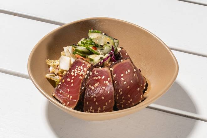 ahi tuna + crispy rice bowl