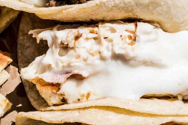 chicken taco (w/ cheese)
