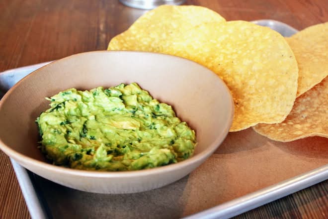 large guacamole + chips