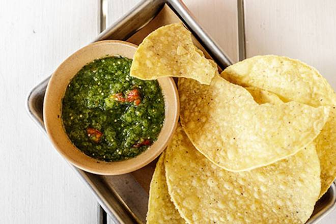 salsa verde + chips