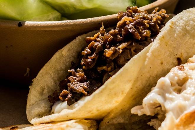 steak taco (w/ cheese)