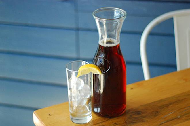 unsweetened tea