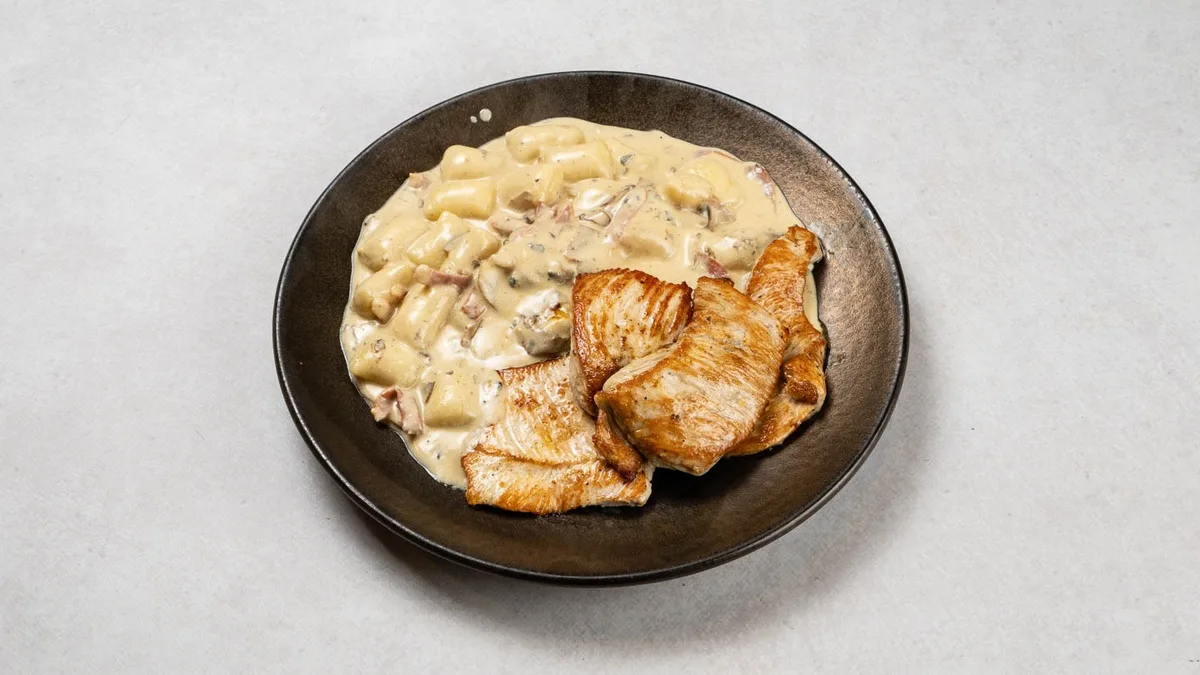 Gnocchi tacchino e prosciutto