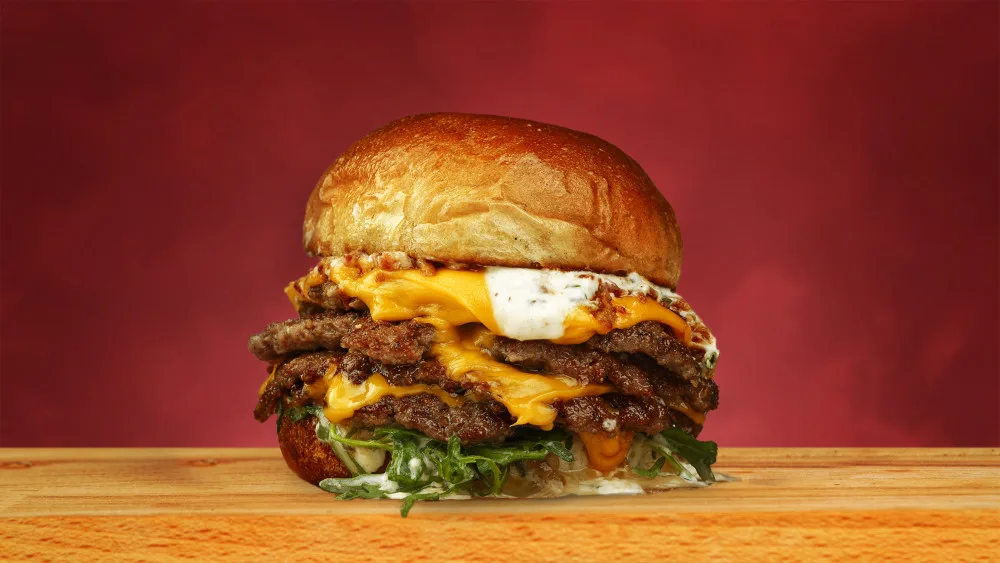 Garlic Parmesan double double burger