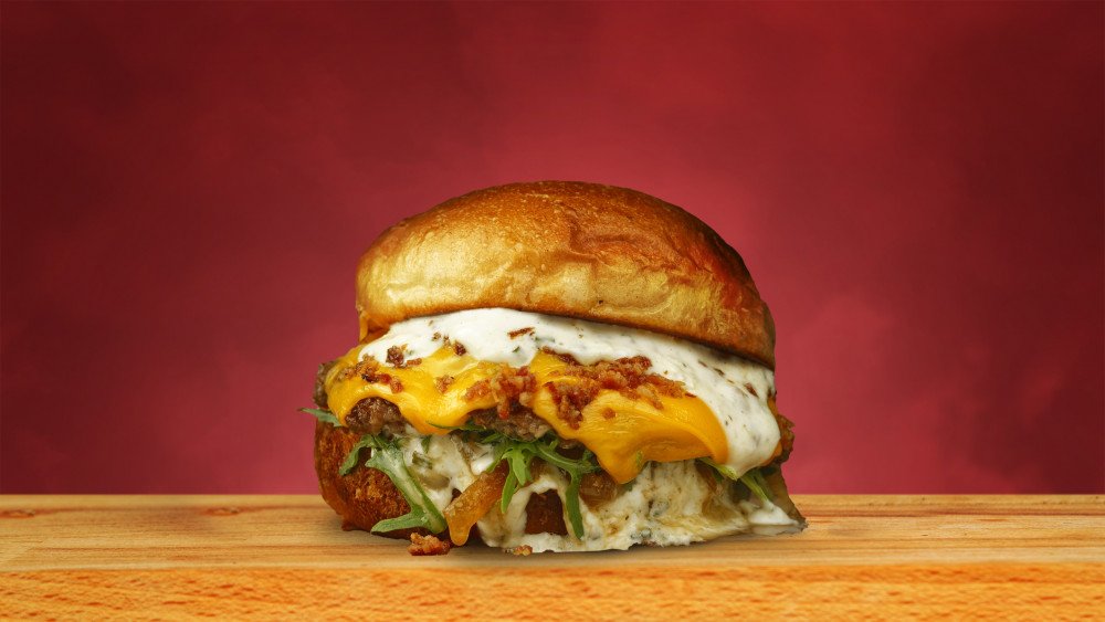 Garlic Parmesan single burger