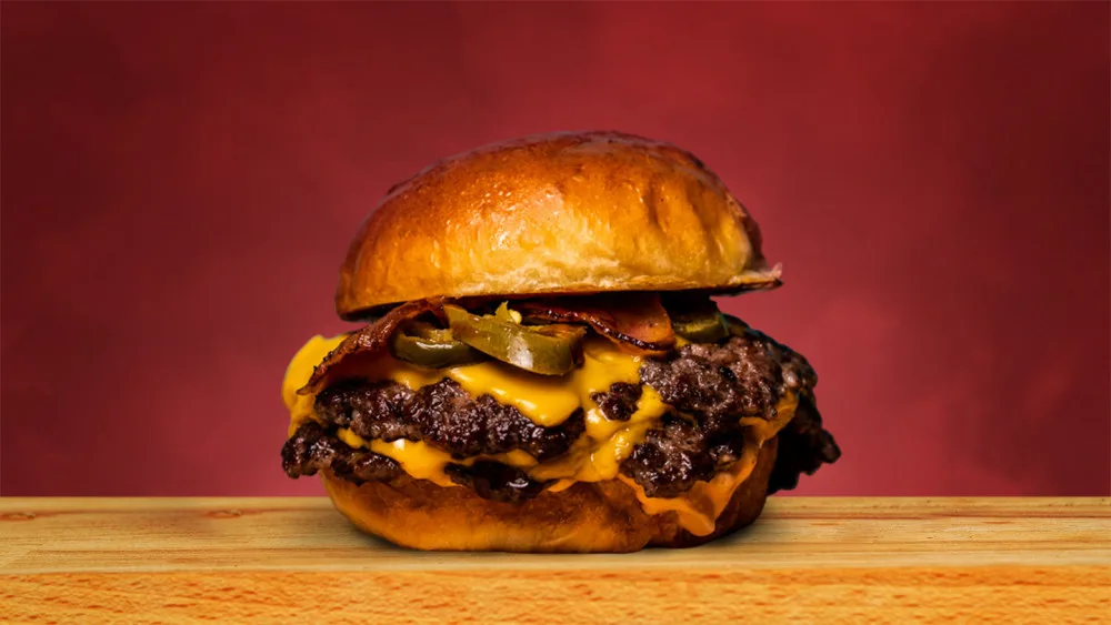 Smoke BBQ double burger