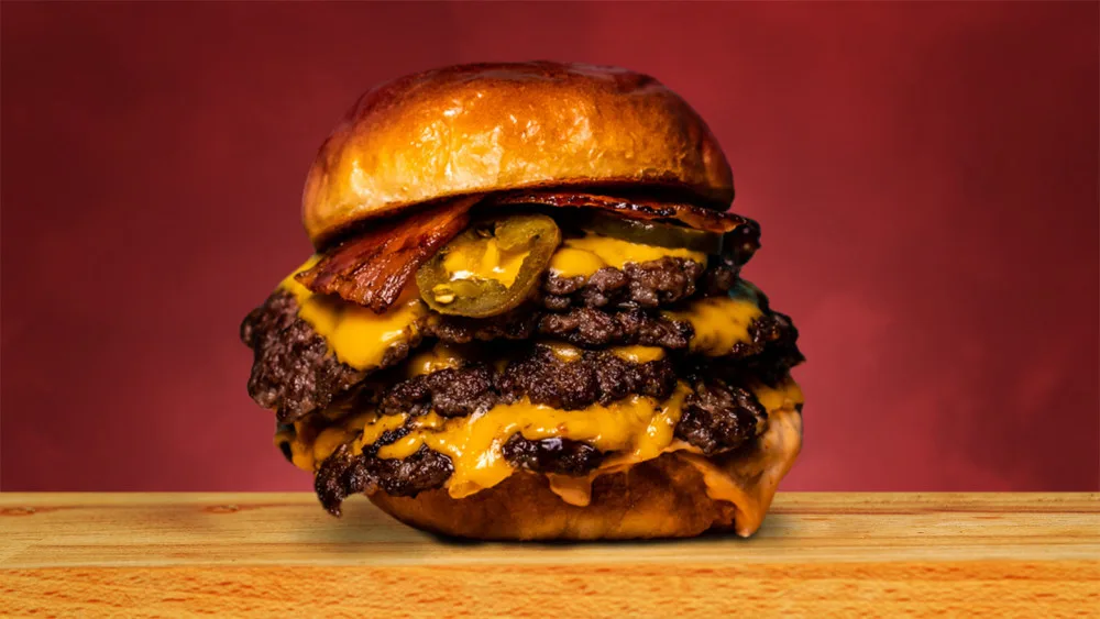 Smoke BBQ double double burger