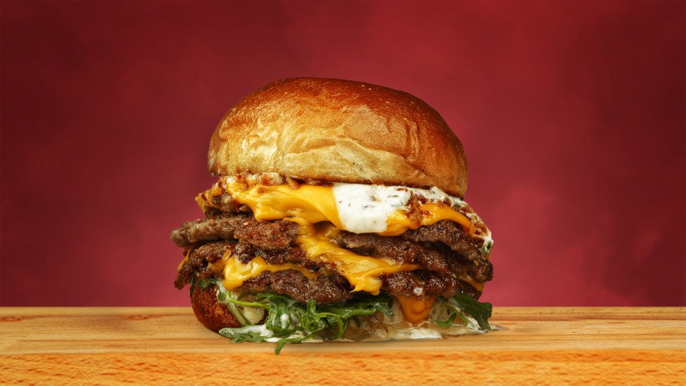 Garlic Parmesan double double burger