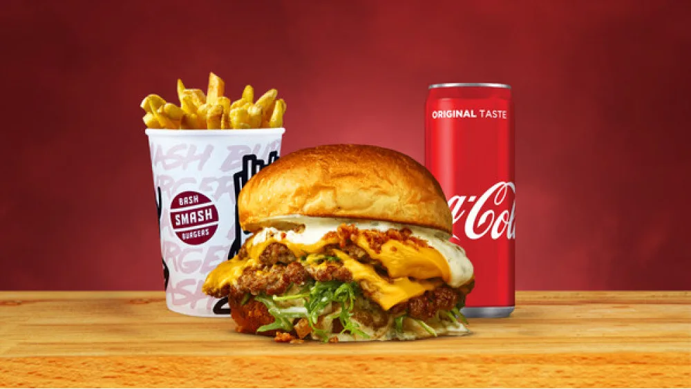 Parmezan Garlic Double + Pomfrit + Coca Cola 0.33l