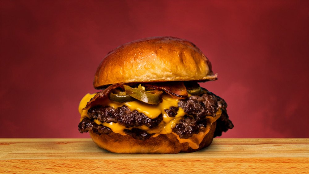 Smoke BBQ double burger