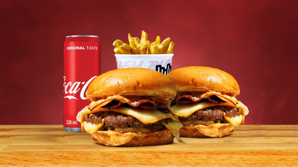 XL 2x Chipotle Double + Pomfrit + Coca Cola
