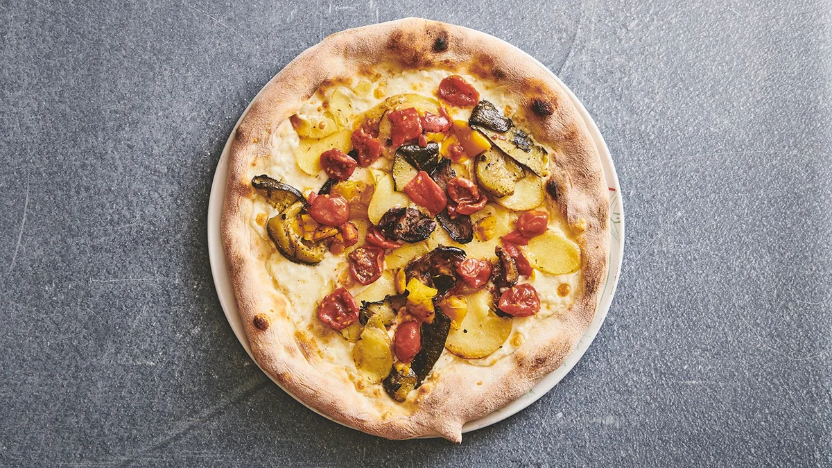 Pizza vegetar and kartoffel (V)