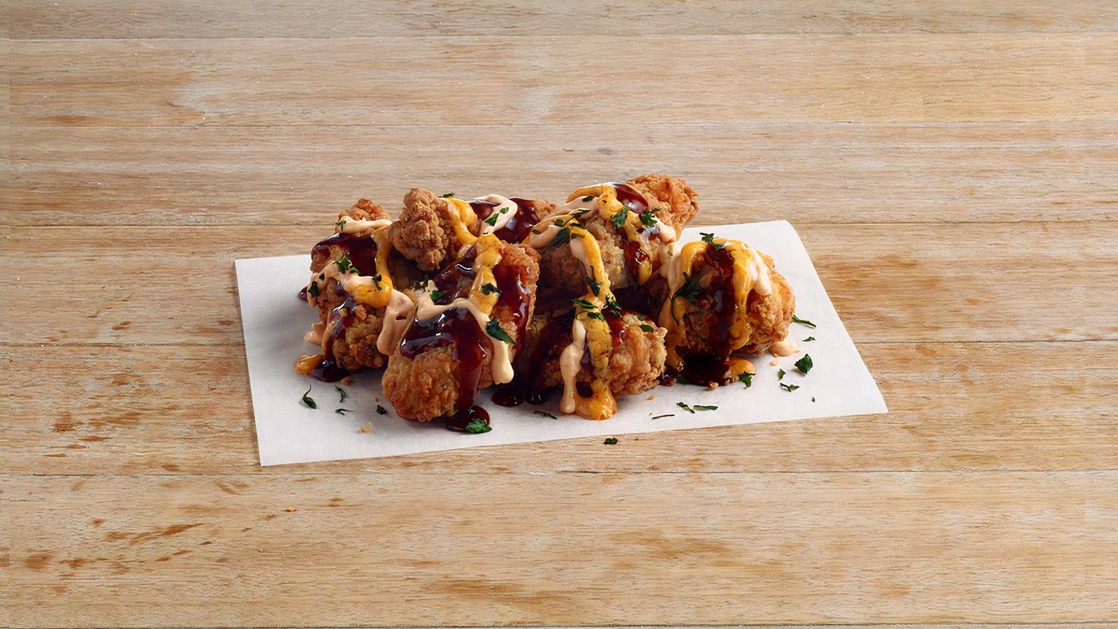 Crunchy Loaded BBQ and Cheese Wings