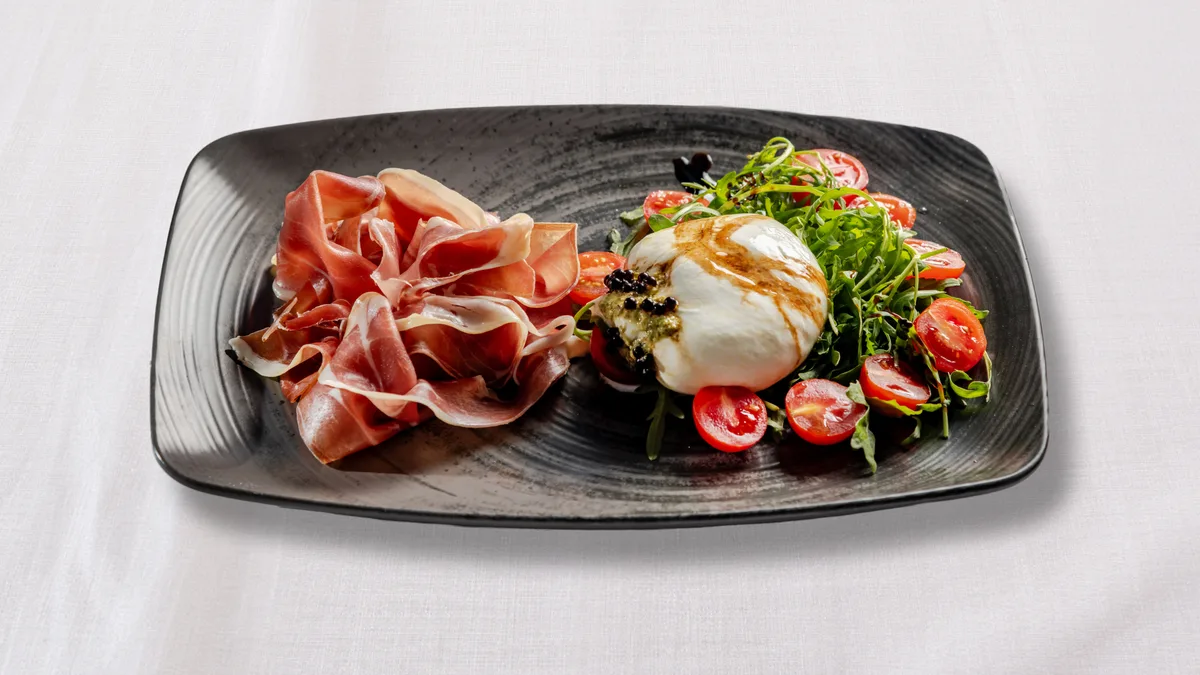 Burrata s dalmatinskim pršutom