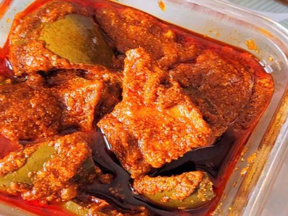 Avakai (Spicy mango pickle)