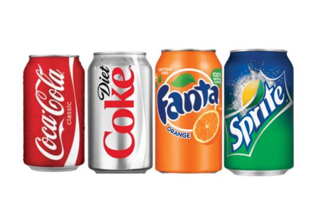 Soda's (Coke,Sprite, Diet Coke)