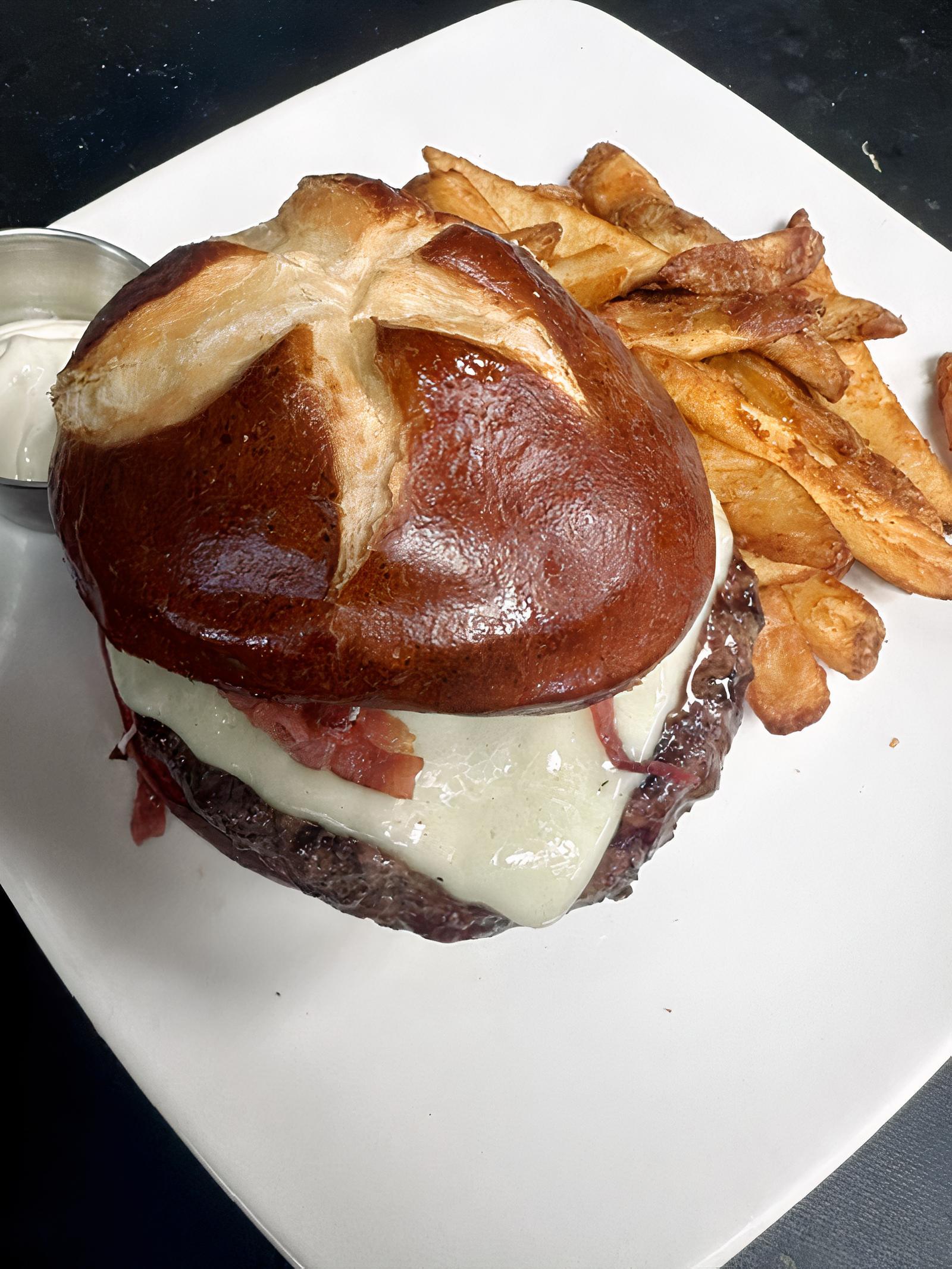 Baxters Pretzel Burger