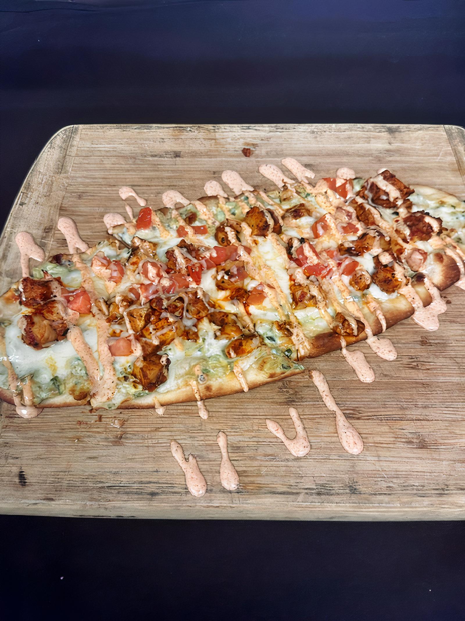 Southwest Spinach and Artichoke Flatbread