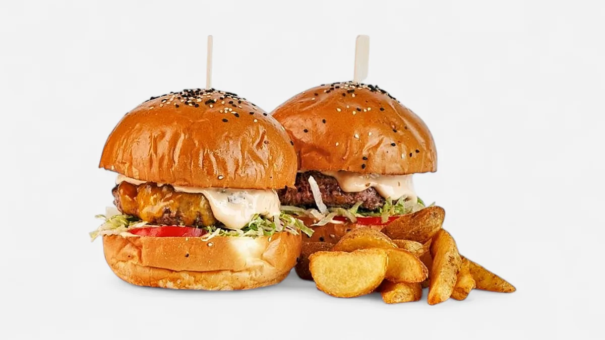 2x Klasik Burger + Gratis steak krompirček