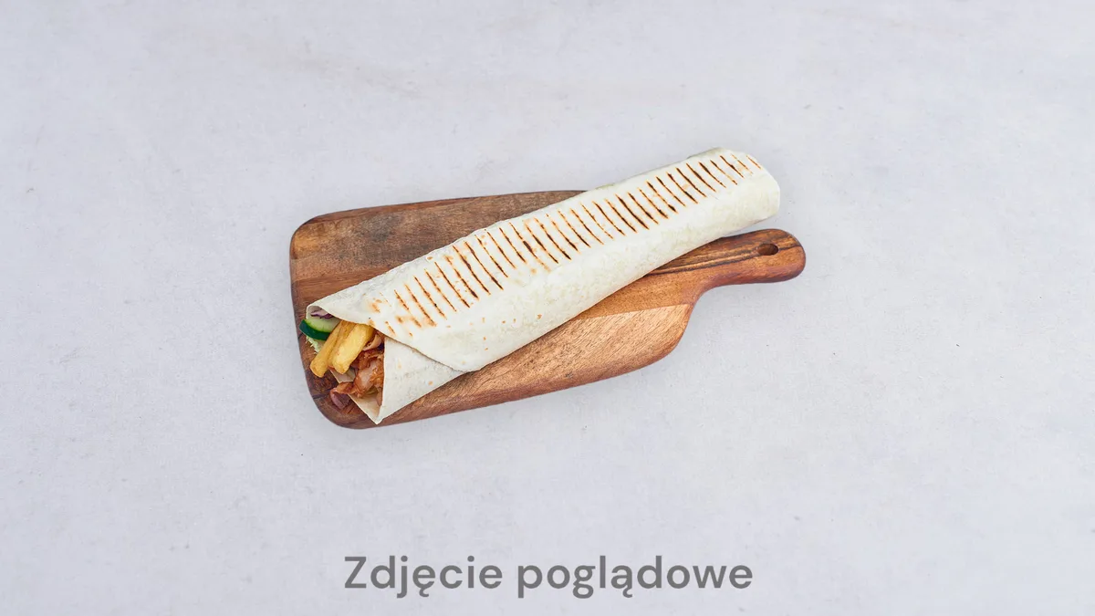 Kebab rollo z frytkami