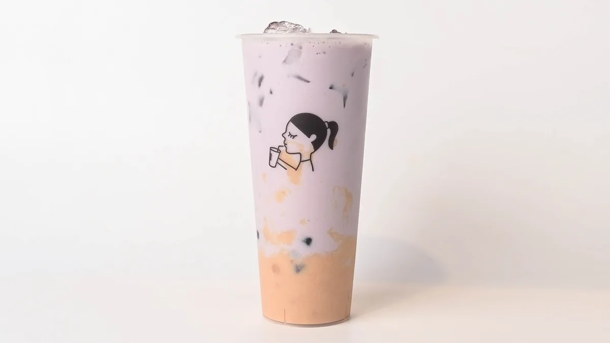 Taro Püree Bubble Milchtee Tapioka inkl.