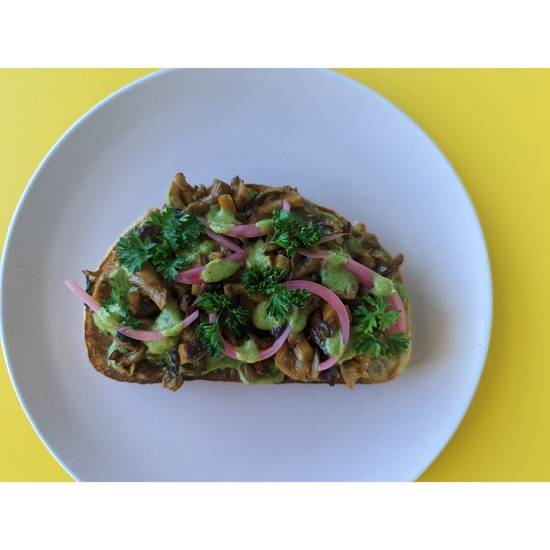 Mushroom Shawarma Tartine