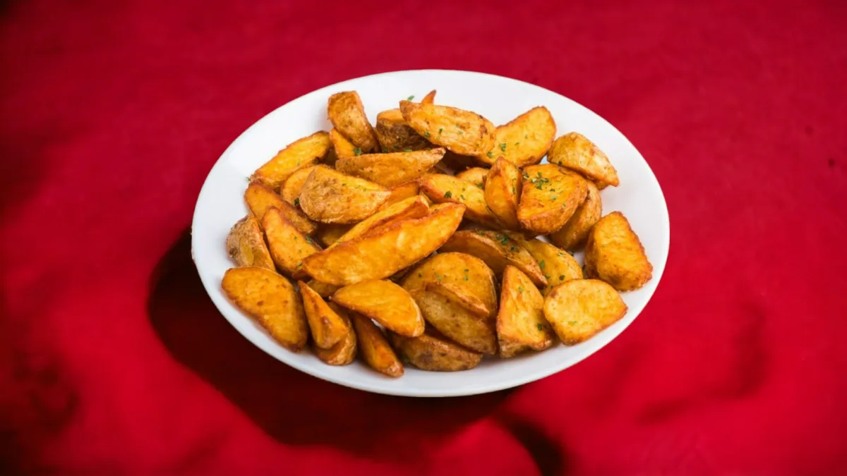 Steak burgonya