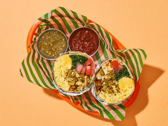 Mom's Chicken Pesto Breakfast Burrito