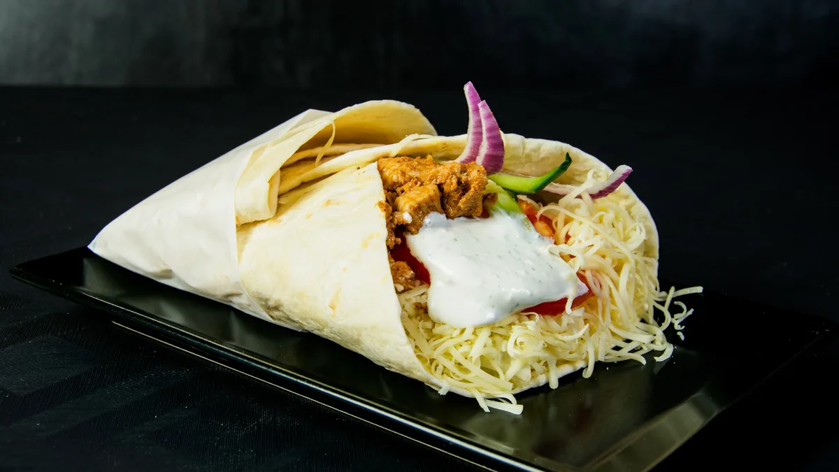 Gyros tortillában