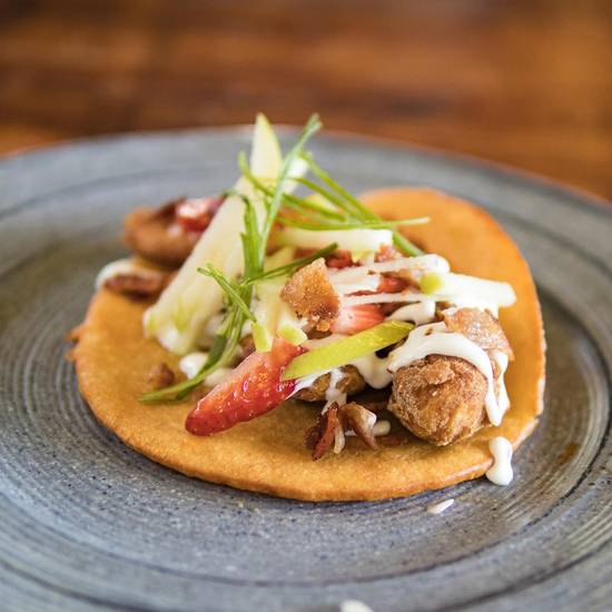 Chicken and Waffle Taco