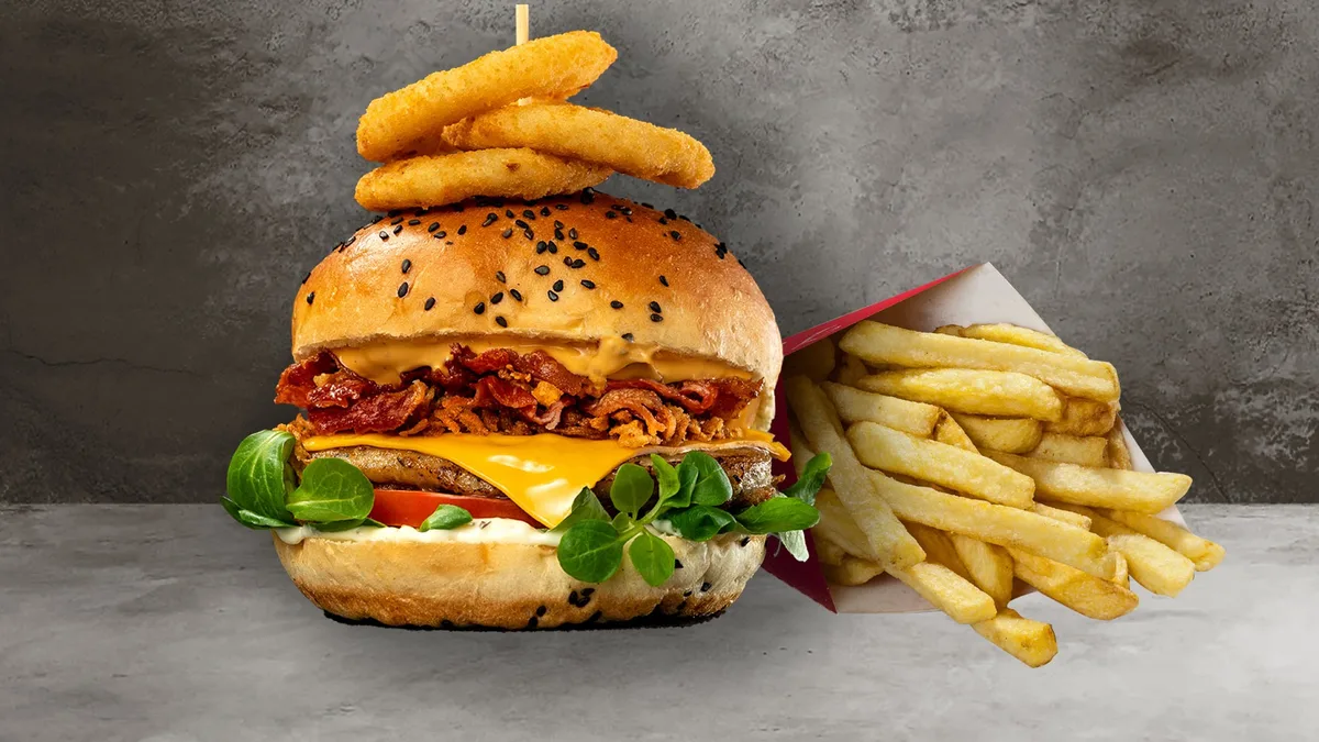 President burger választható krumplival