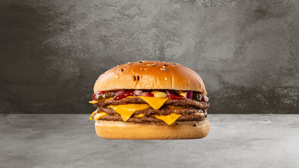 Triple Smashed burger