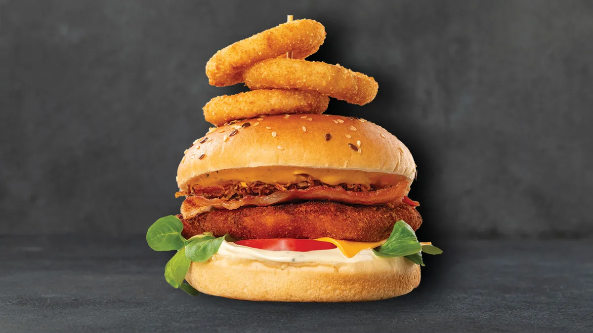Andalúz csibe burger