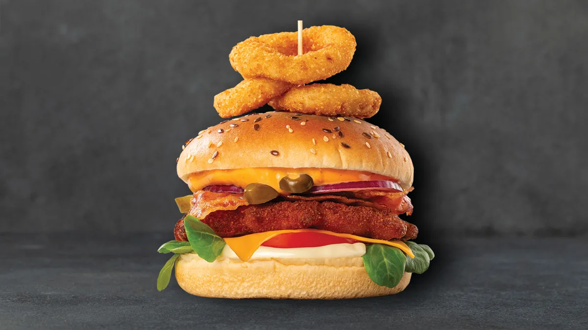 Mérges csibe burger