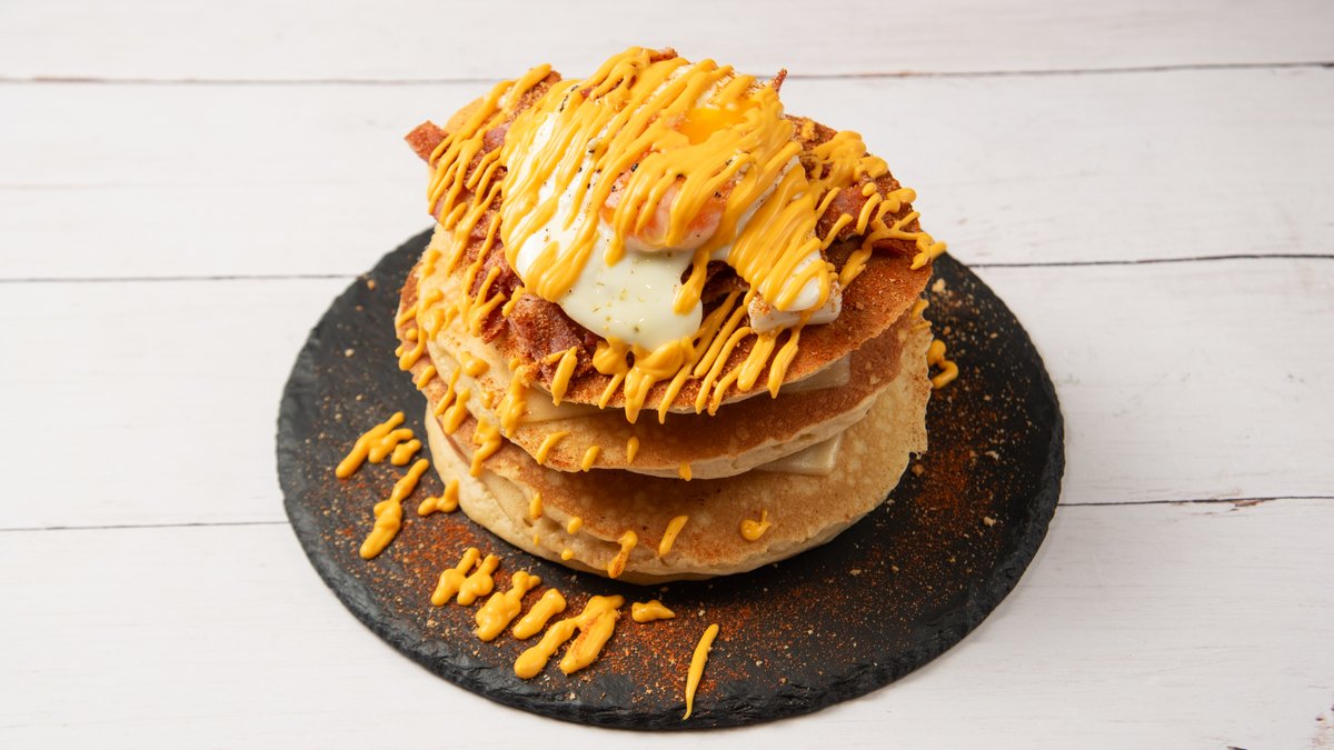 Chicken Cheddar Pancakes