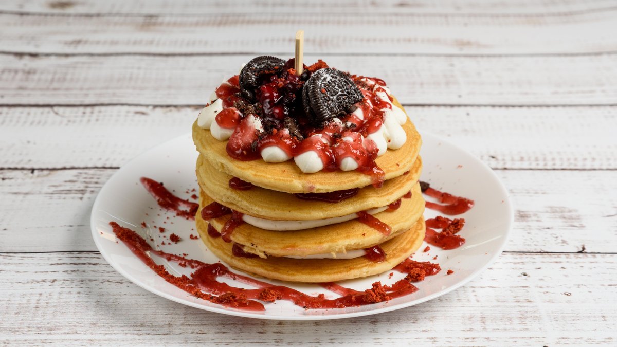 Red Velvet Pancakes