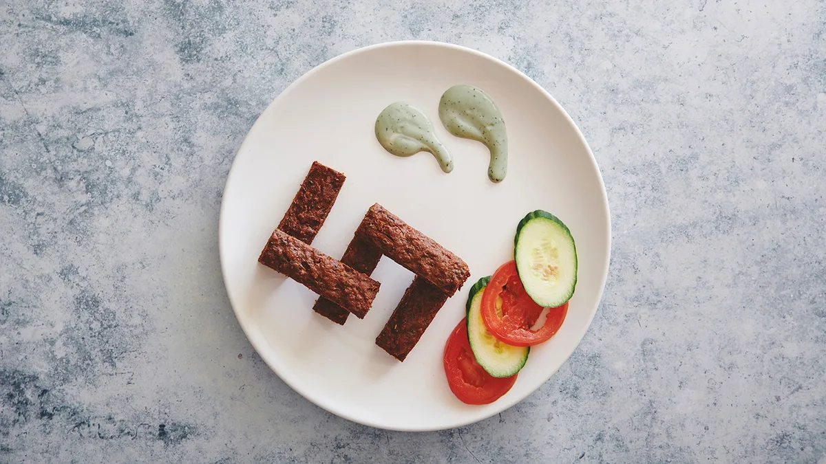 Kylling kebab med dyp (5 stk)