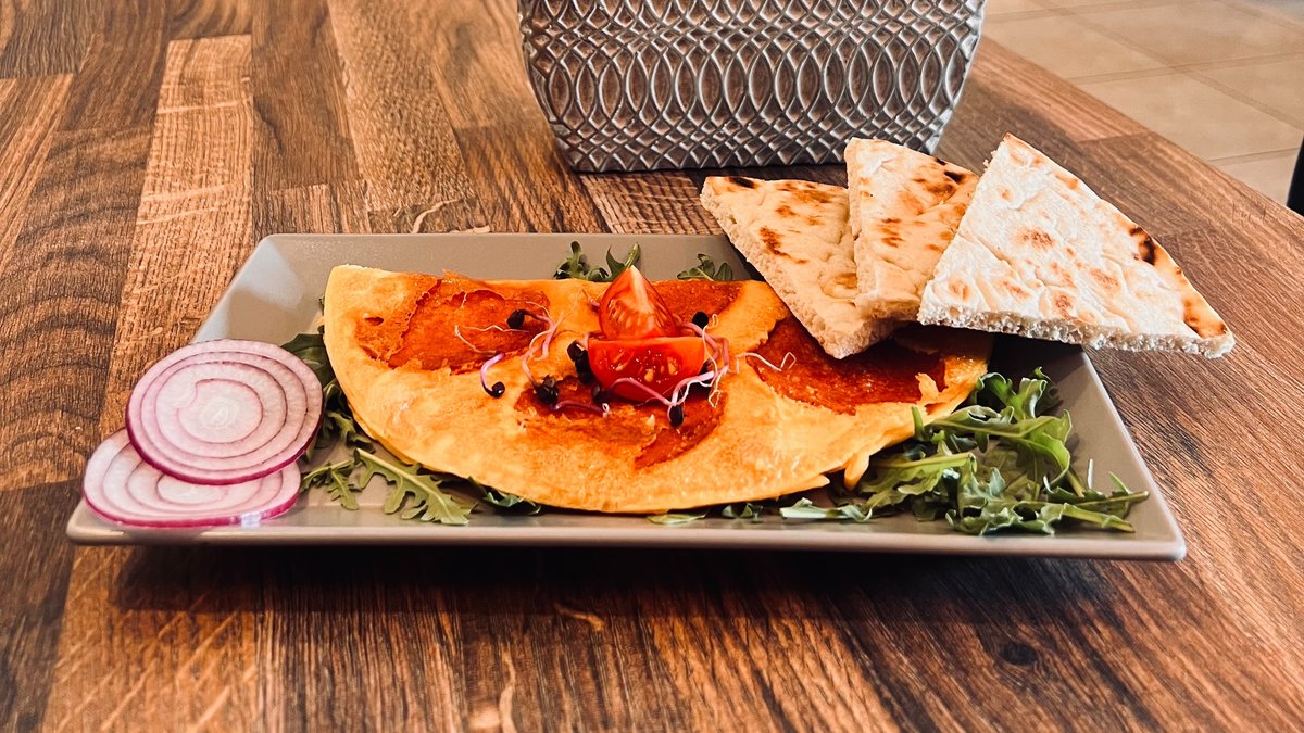 Szalámis omlett