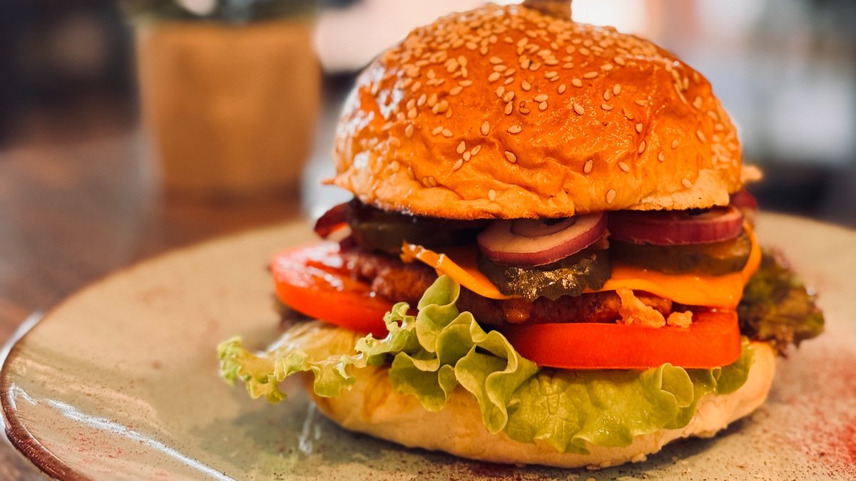 Vegán BBQ burger