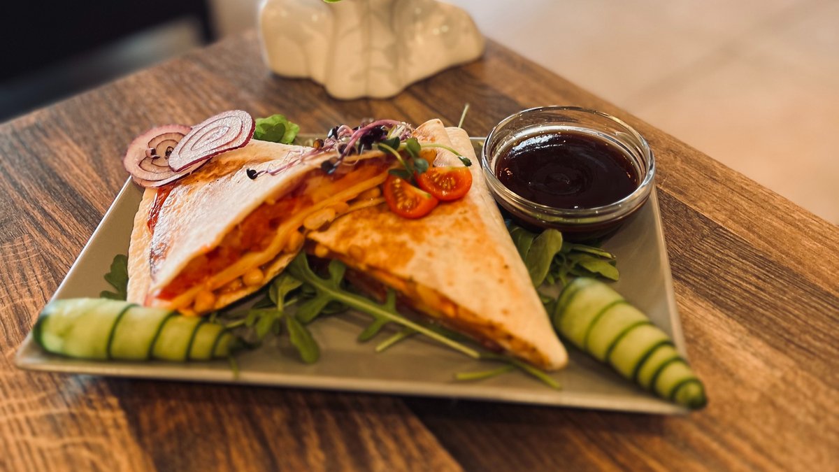 Vegán töltött sült tortilla