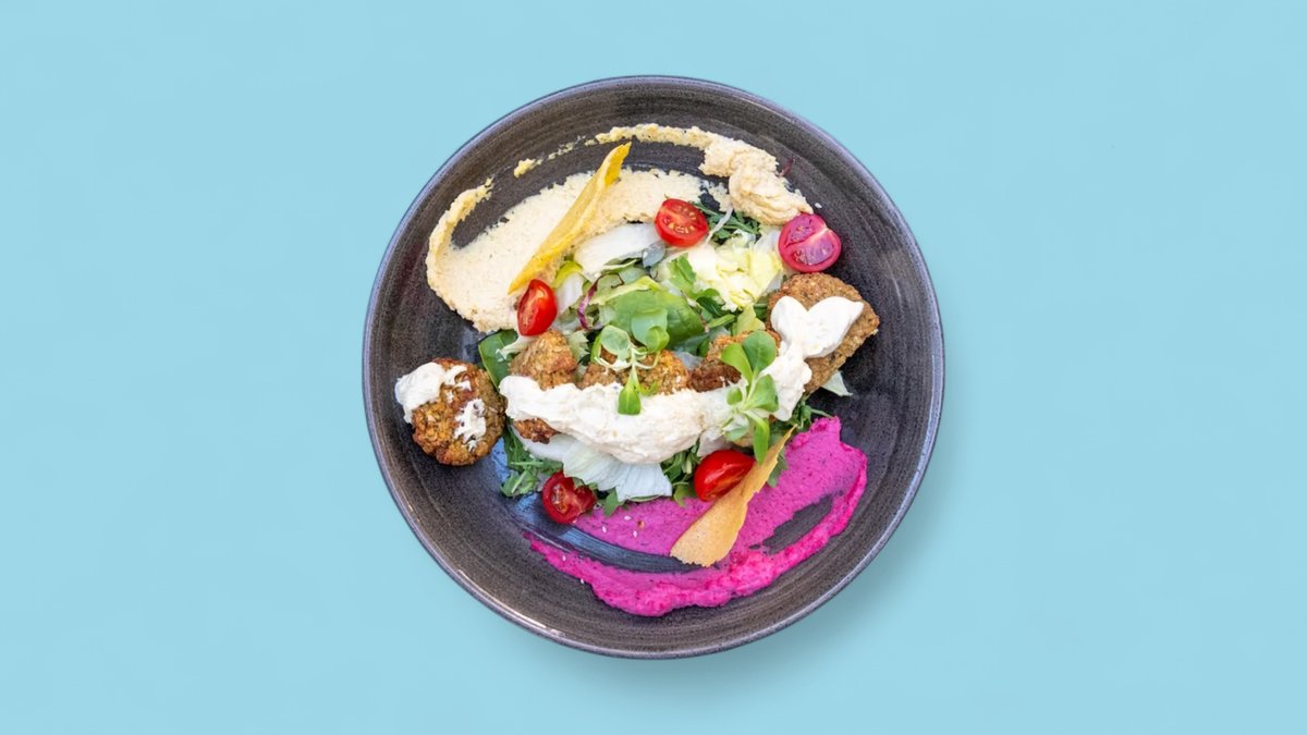 Falafel salata sa humusima