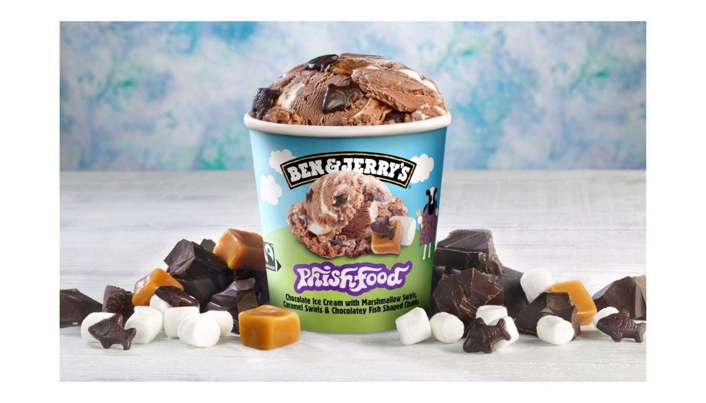 Ben and Jerry's Phish Food Ice Cream 458mL Tub