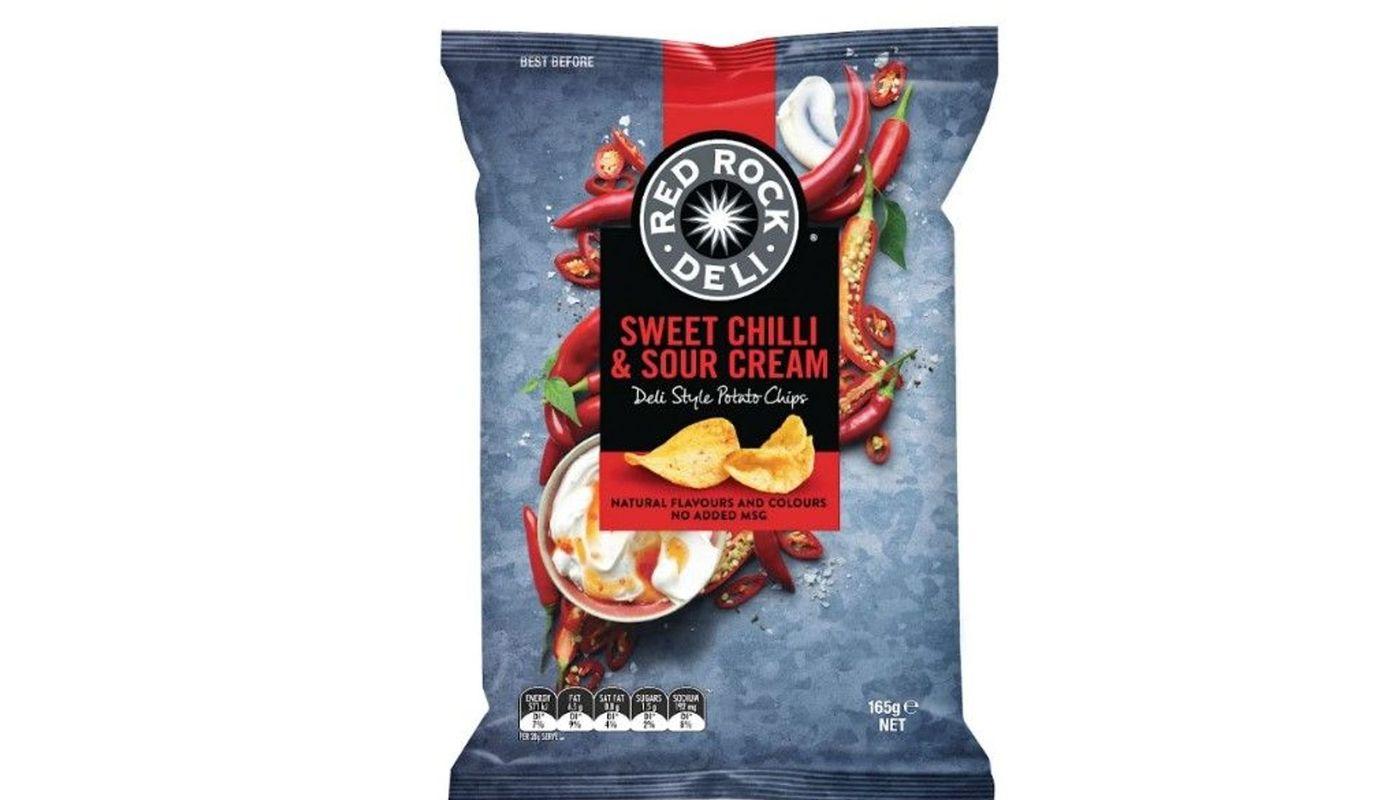 Red Rock Deli Sweet Chilli And Sour Cream 165g