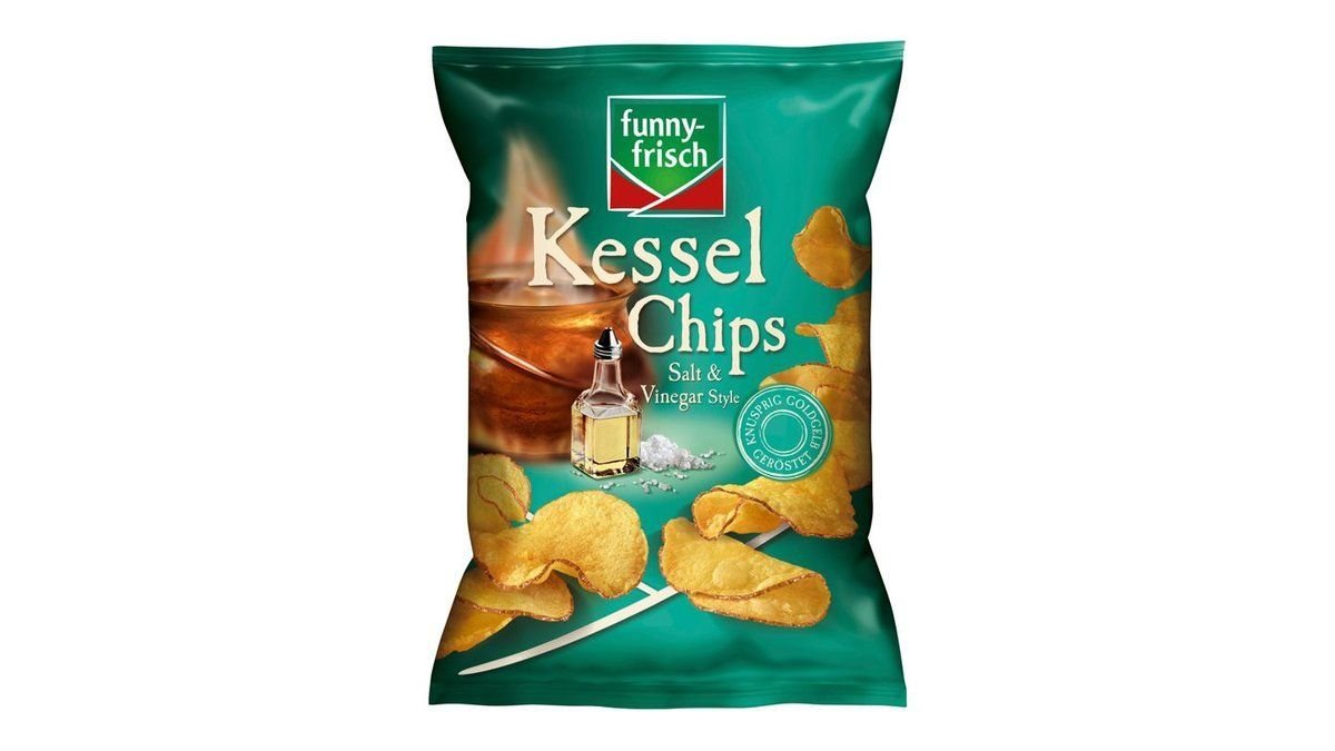 100 g Funny-Frisch Kessel Chips Salt and Vinegar