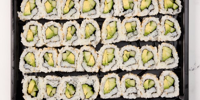 Avocado and Cucumber Roll Tray
