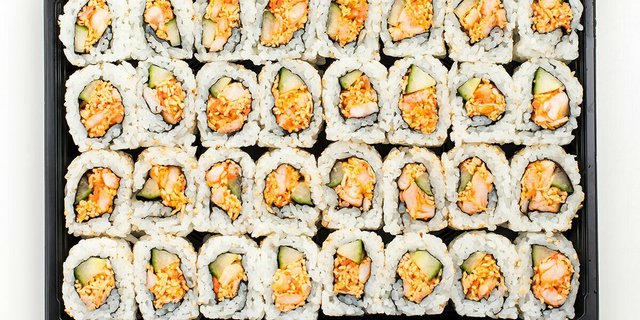 Spicy Shrimp Roll Tray