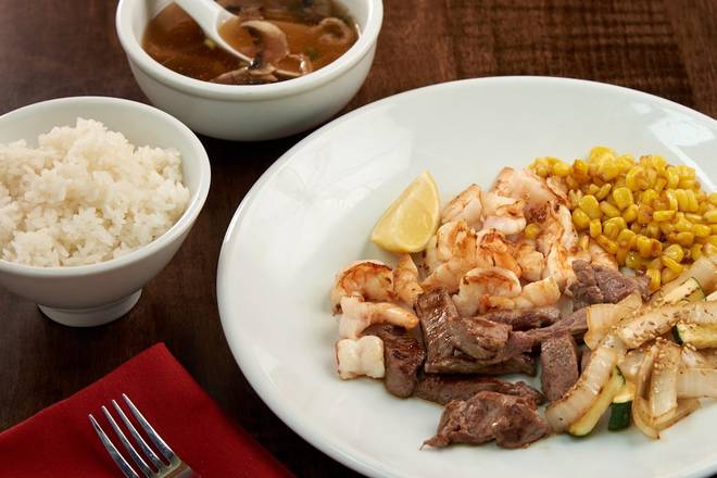 KIDS HIBACHI FILET MIGNON* and SHRIMP