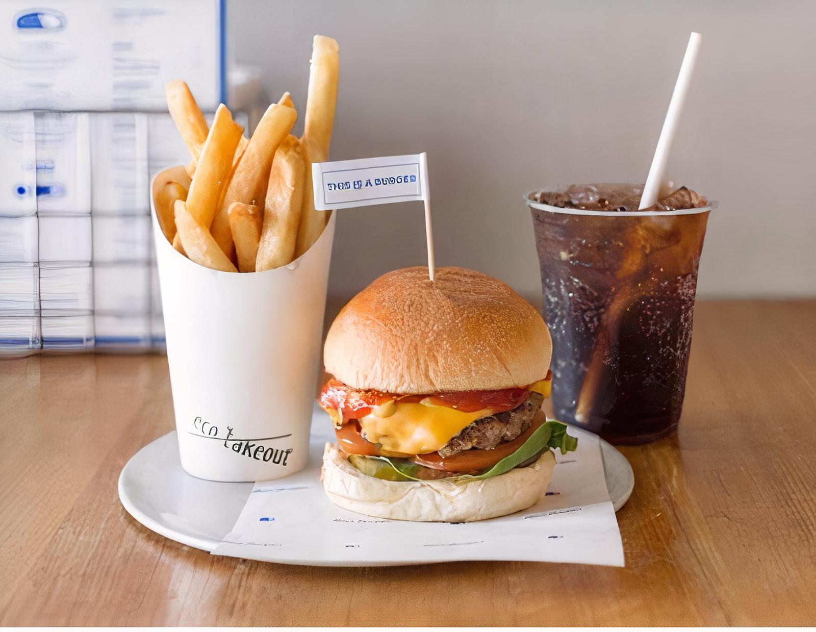 Burger, Fries and Soda
