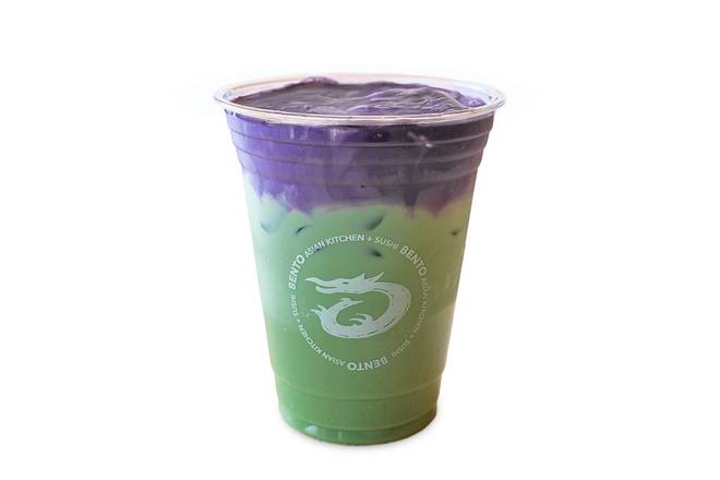 Matcha Iced Latte + Ube Foam